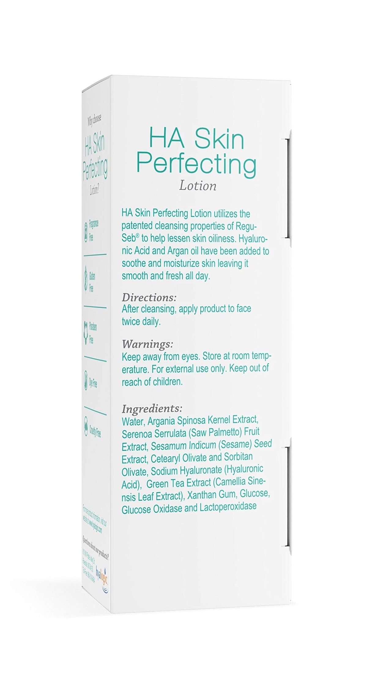 Hyalogic Episilk Hyaluronic Acid Skin Perfecting Lotion - Hydrating Face Moisturizer to Regulate Skin Oiliness - Hyaluronic Acid Moisturizer with Argan Oil Fl 1 Oz