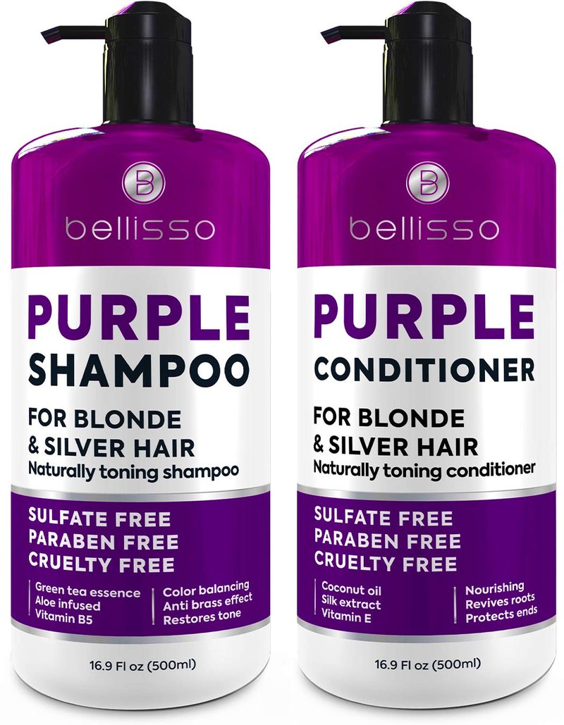 BELLISSO Purple Hair Mask and Purple Shampoo and Conditioner