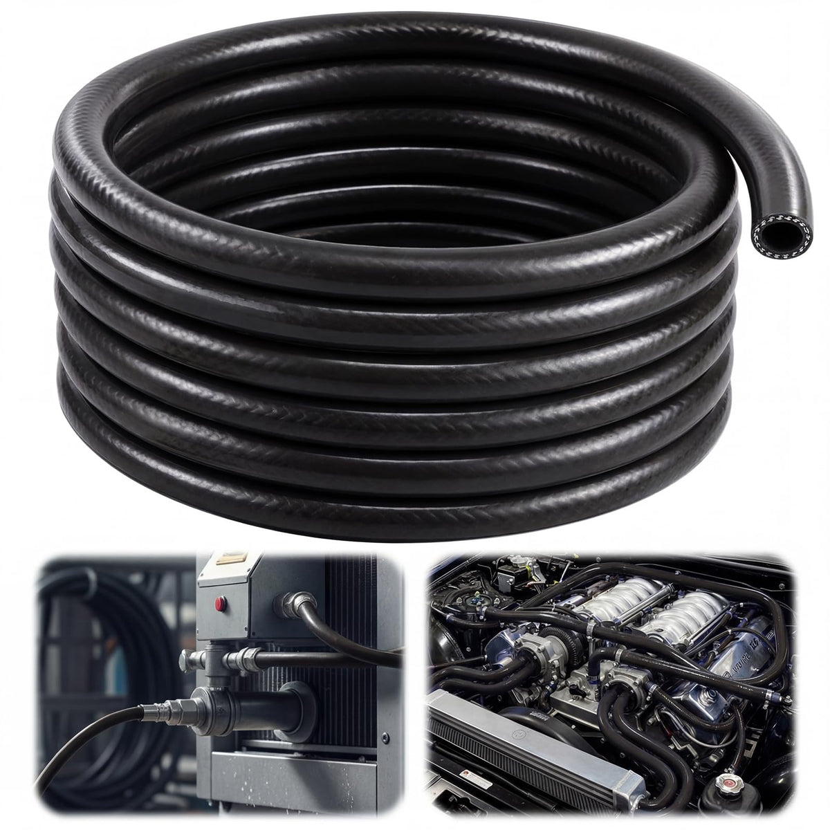 Outus 5/8 ID Silicone Heater Hose 25ft Roll, Coolant Radiator Straight 75 Psi Pressure Reinforced High Temperature for Water/gas