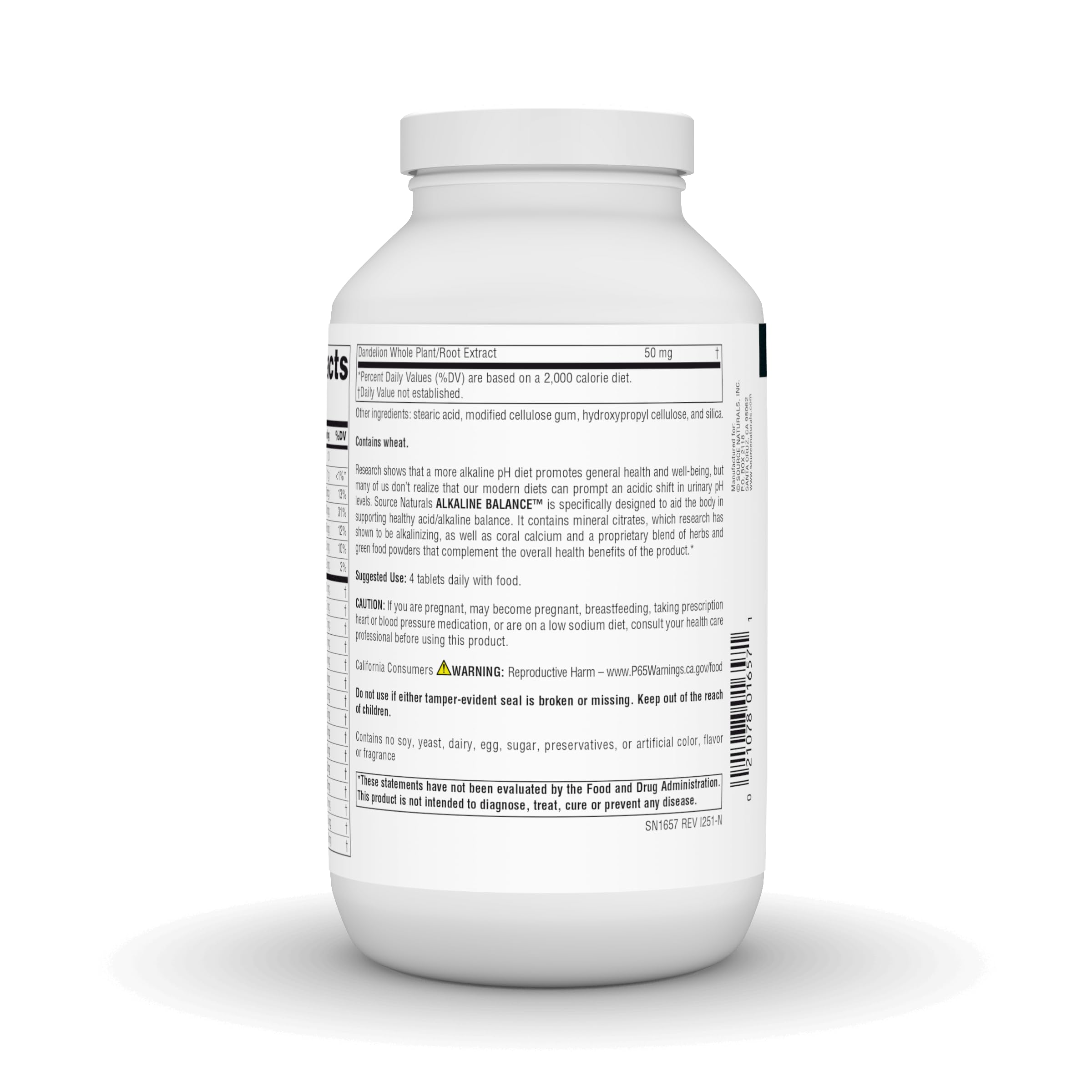 Source Naturals Alkaline Balance to Support PH Balance* - 240 Tablets