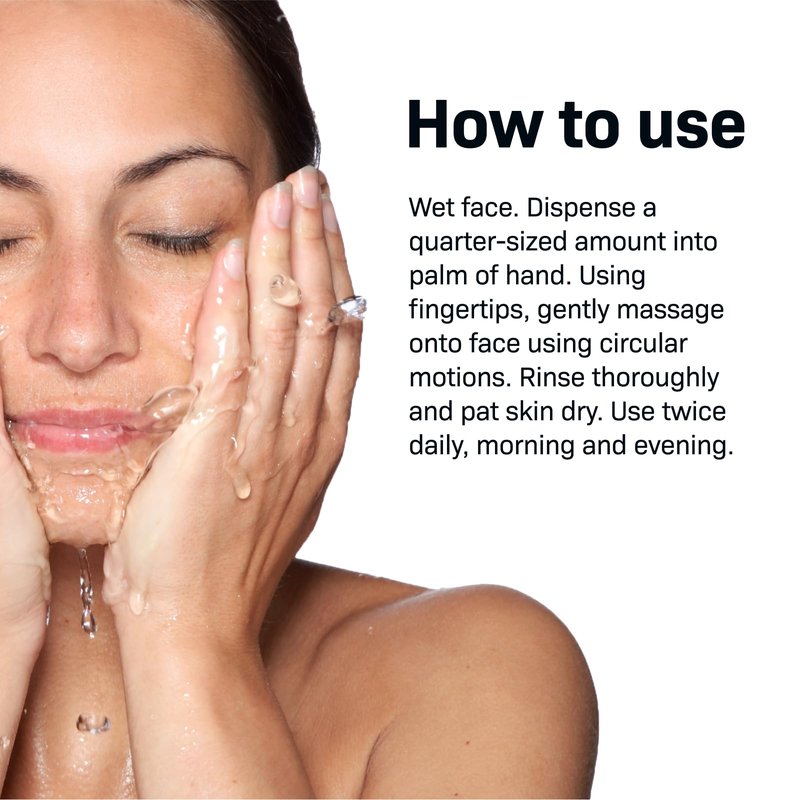 Revision Skincare Gentle Cleansing Lotion, Soothing Facial Cleanser for Sensitive Skin, Fragrance Free, 6.7 fl oz