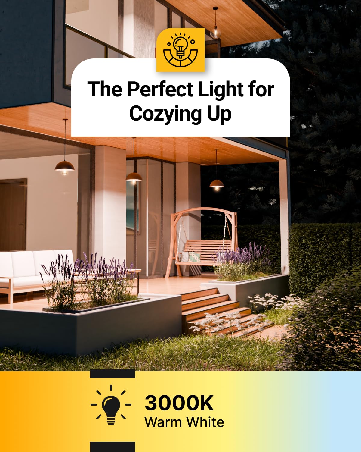12 Pack Dusk to Dawn LED Outdoor Lights Bulb, ST64 Edison Style Automatic Light Sensing Bulbs, 800 LM, 7W (60W Equivalent), ST19, 3000K Warm White, E26 Base UL