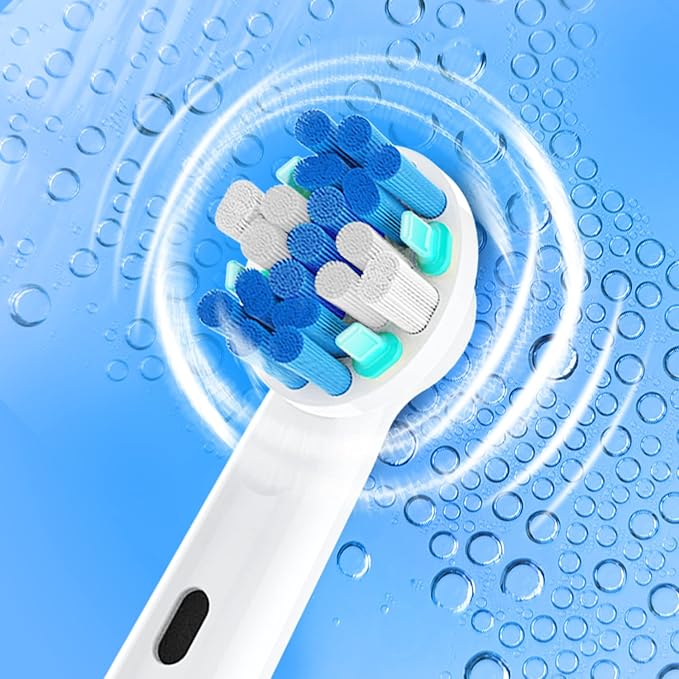 Replacement Toothbrush Heads Compatible with Oral B Electric Toothbrushes, 4pcs, Round Head for Vitality, for Pro Series, Refills for Braun Type 3756 3765 4729 DB4010 etc
