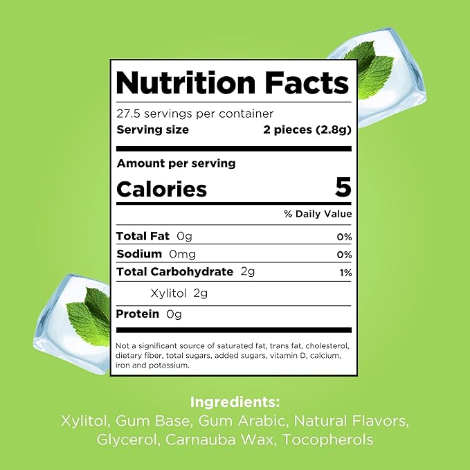 PUR Gum | Aspartame Free Chewing Gum | 100% Xylitol | Natural Coolmint Flavored Gum, 55 Pieces (Pack of 12)