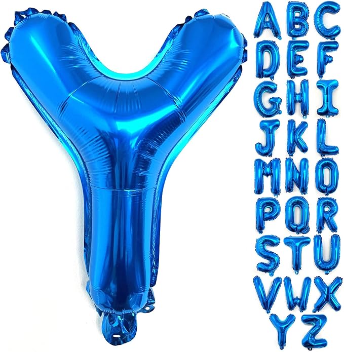 Lovoir 40 Inch Large Blue Letter Y Balloons Big Size Jumbo Mylar Foil Helium Balloon for Birthday Party Celebration Decorations Alphabet Blue Y