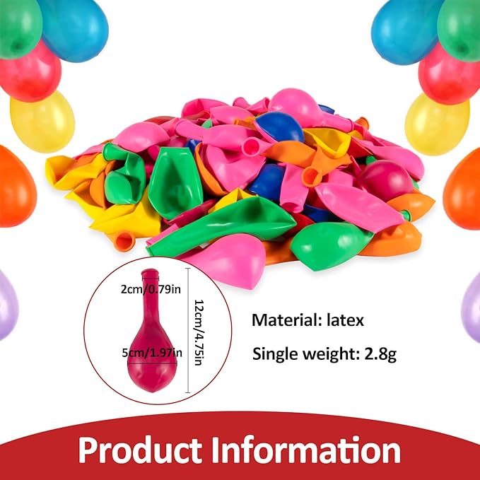 MAQIHAN 150pcs Assorted Color Balloons - Globos Para Decoracion De Fiestas - Birthday Party Balloons - Latex Baloons - Kids Blow Up Bulk 12 Inch Arch Kit