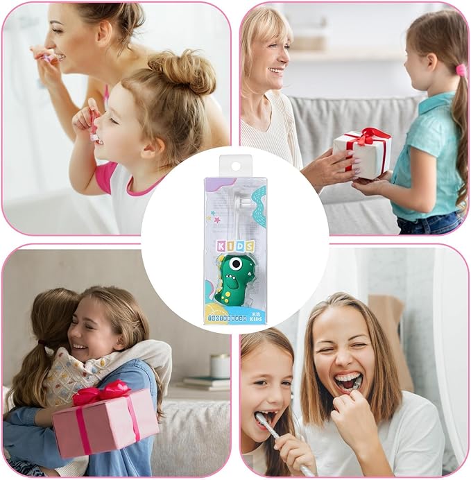 Child Dinosaur Toothbrush – Soft Bristle Tooth Brush, Small Head todler Training Tool, Themed Kids Orall Care | Fun Dinosaur Design For Boys Girls, Promotes Healthy Brushing Habits And Dentall Hygiene