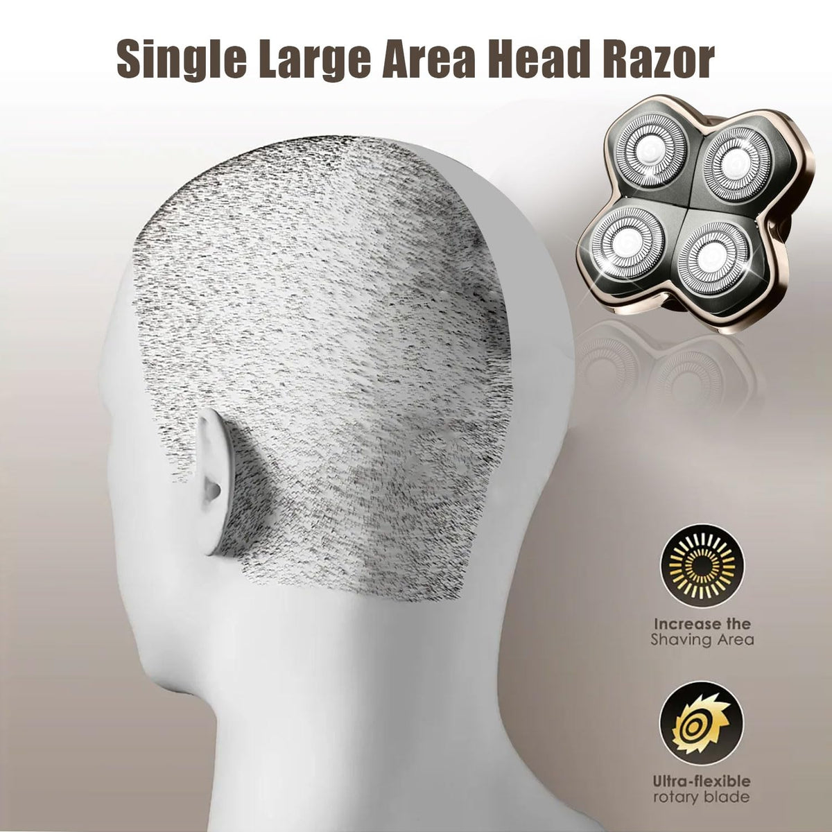 Shaver Replacement Heads Compatible with Skull Head Shaver, Replacement Blade for Pitbull, Butter flykiss pro & Palm for Bald Men 3 Pack
