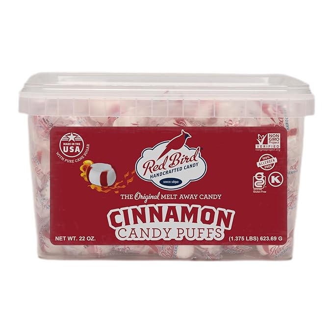 Red Bird Cinnamon Candy, Individually Wrapped, Gluten Free Breath Mints, 22 oz