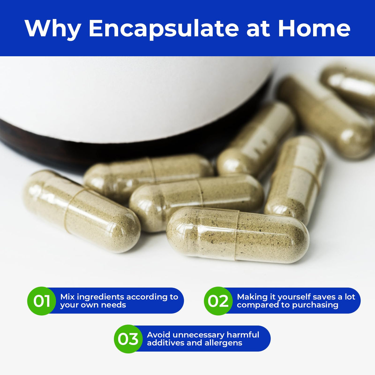 ATLEMISME Empty Vegan Capsules Size 00 - Vegan Capsules Empty (5000 Count) Empty Capsules DIY Vegetable Capsule Filling - Veggie Capsules Empty Caps with 2 Micro Lab Spoons for Capsule Filling