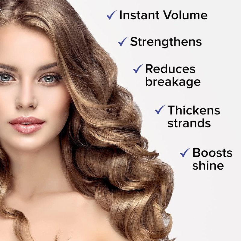 Joanne Jones Thickening Biotin & Collagen Leave-In Conditioner, 8-fl oz Spray Bottle, Boost Moisture and Shine for All Hair Types