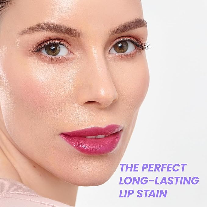 Wonderskin Wonder Blading All Day Lip Stain Peel Off Masque and Reveal Kit- Long Lasting, Waterproof Pink Lip Tint, Transfer Proof Natural Makeup Stain Kit (Charming)