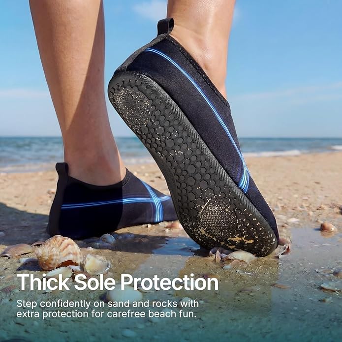 Water Shoes for Women Men Quick-Dry Aqua Socks Swim Beach Barefoot Yoga Exercise Wear Sport Accessories Pool Camping Must Haves Adult Youth Size