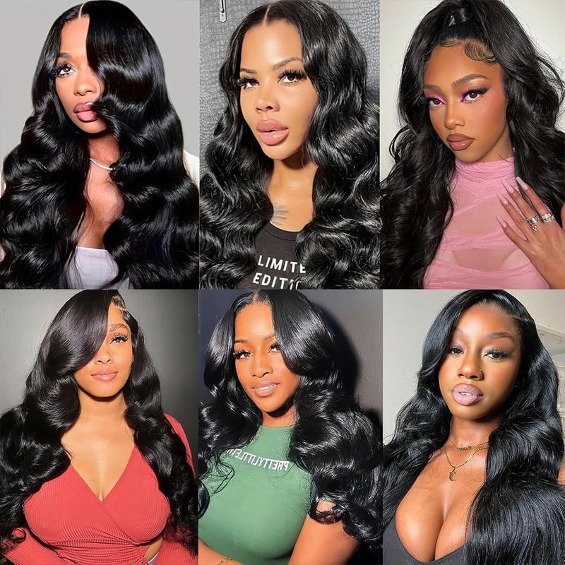 Body Wave Human Hair Bundles 26 Inch Body Single Bundle #1B Natural Black Human Hair Unprocessed Native Virgin Hair 100g Total Double Weft Crochet Human Hair Extensions for Women