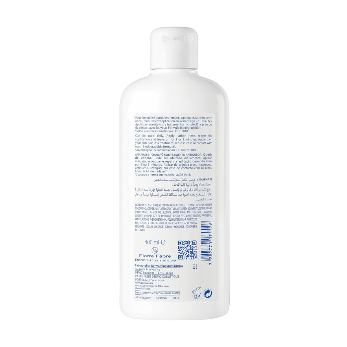 Ducray Anaphase+ Shampoo, 13.5 fl. oz.