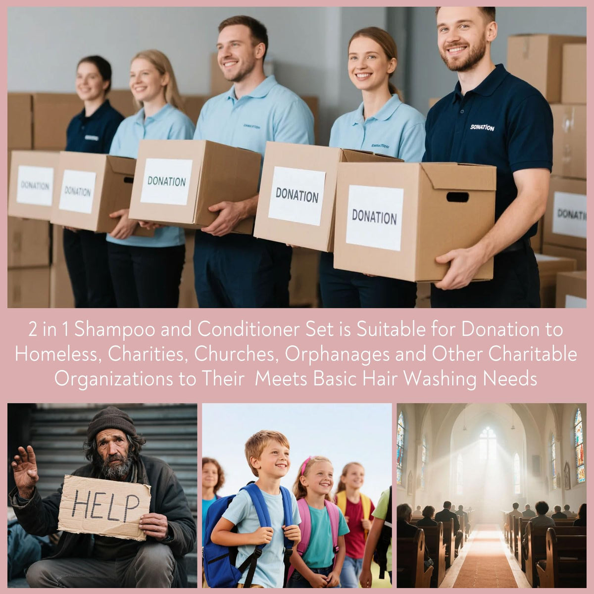 Travel Shampoo & Conditioner, 2 in 1 Shampoo Set Bulk, Mini Size Small Men Women Essential Cleansing Toiletries Amenities for Hotel, Shelter/Homeless/Nursing Home/Charity 0.34 Fl Oz(Pack of 100）