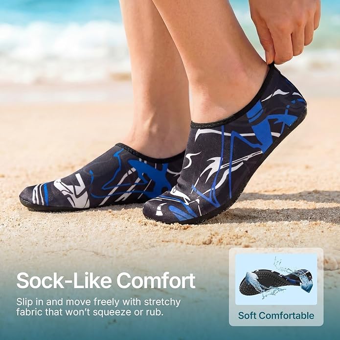 Water Shoes for Women Men Quick-Dry Aqua Socks Swim Beach Barefoot Yoga Exercise Wear Sport Accessories Pool Camping Must Haves Adult Youth Size