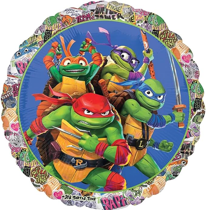 TMNT Theme 4th Birthday Party Supplies Ninja Turtle Mayhem Balloon Bouquet Decorations