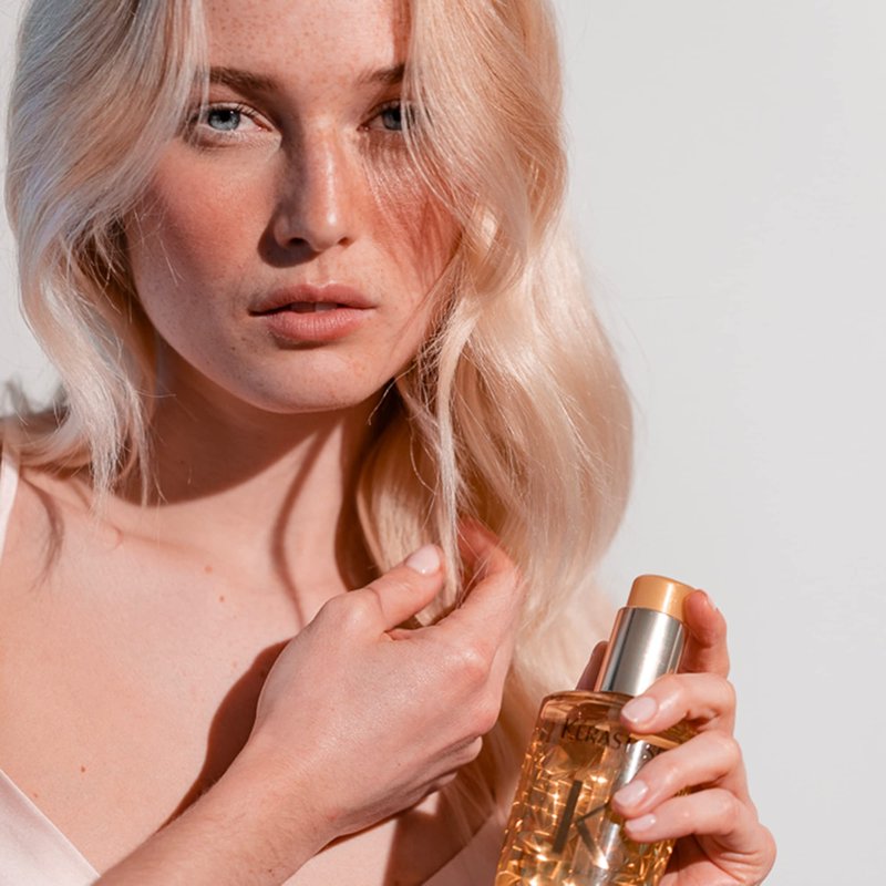 KERASTASE Elixir Ultime L'Huile Original Hair Oil | Hydrating Oil Serum to Smooth Frizz and Add Shine | Nourishes With Argan Oil, Camellia Oil & Marula Oil | For All Hair Types
