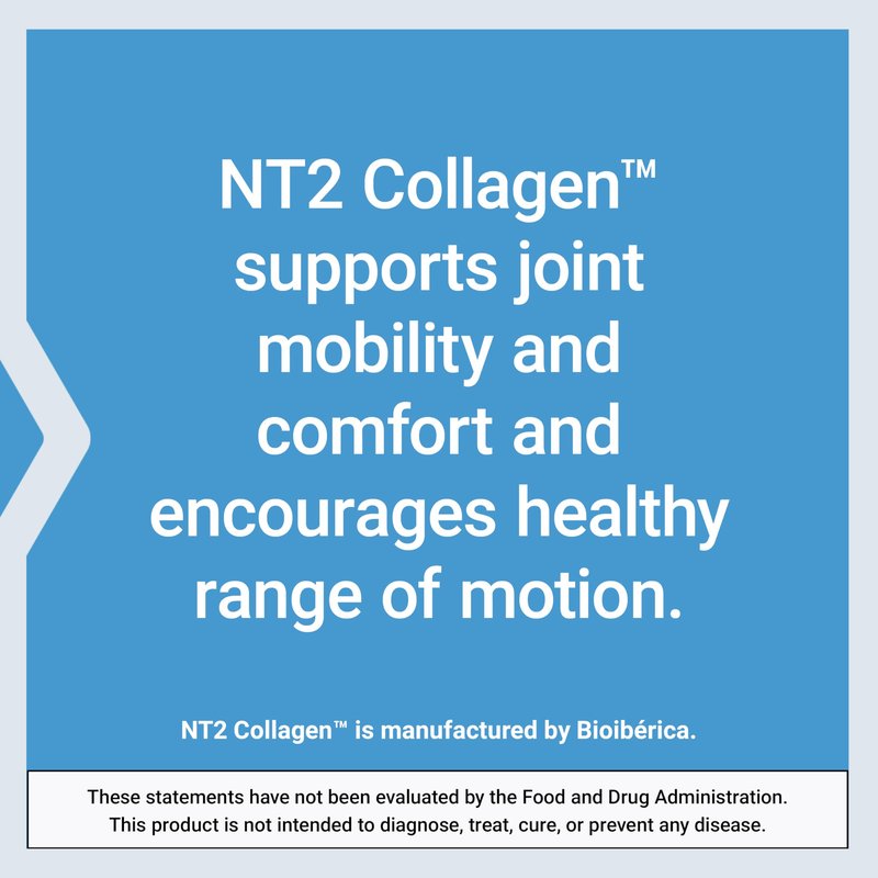 Life Extension NT2 Collagen™, Joint Health Supplement for Joint Comfort & Mobility, Gluten-Free, Non-GMO, 1 Daily, 60 Small Capsules