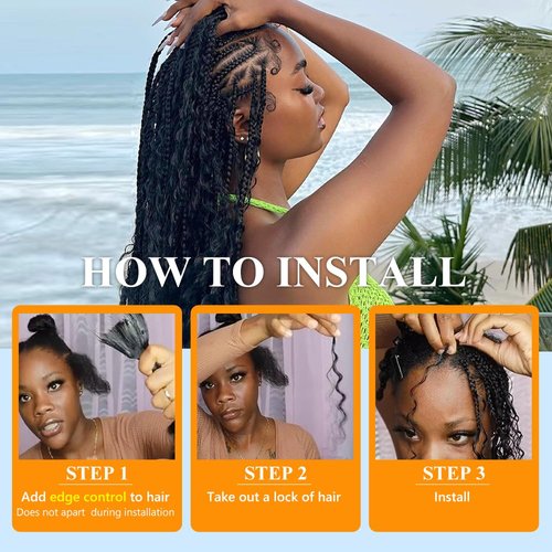 QTHAIR Deep Wave Bulk Human Hair For Braiding No Weft (24"#350 Ginger)16A 100% Unprocessed Brazilian Deep Wave Human Hair Virgin Hair Extensions Two Bundles Micro Braiding