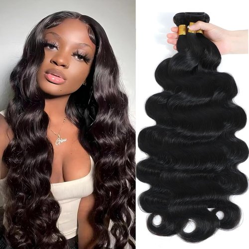 Condescension Human Hair Bundles 16 18 20 Inch Body Wave Human Hair Bundles Unprocessed Brazilian Virgin Quick Weave Hair for Black Women