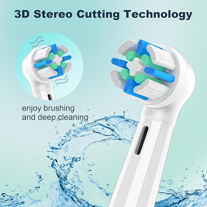 8PCS iO Replacement Heads Compatible with Oral B iO 3 4 5 6 7 8 9 10 Series Electric Toothbrush,IO Toothbrush Heads Compatible with Oral B iO,Medium-Hard bristles Care for Your Teeth