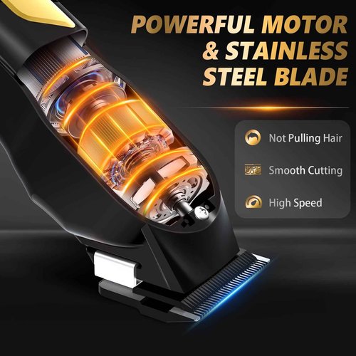 Ufree 3-Speed Electric Shavers for Bald Men, Close Shave Head Shavers with Double Foil, Professional Clippers and Trimmers Set, Cordless Clippers for Hair Cutting