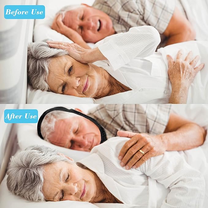 Chin Strap for Sleeping.Anti Snoring Chin Strap for CPAP Users,Adjustable and Breathable Chin Strap,Keep Mouth Closed for Effectively Reduce Snoring,Don't Fade,Skin Friendly Comfortable Sleeping