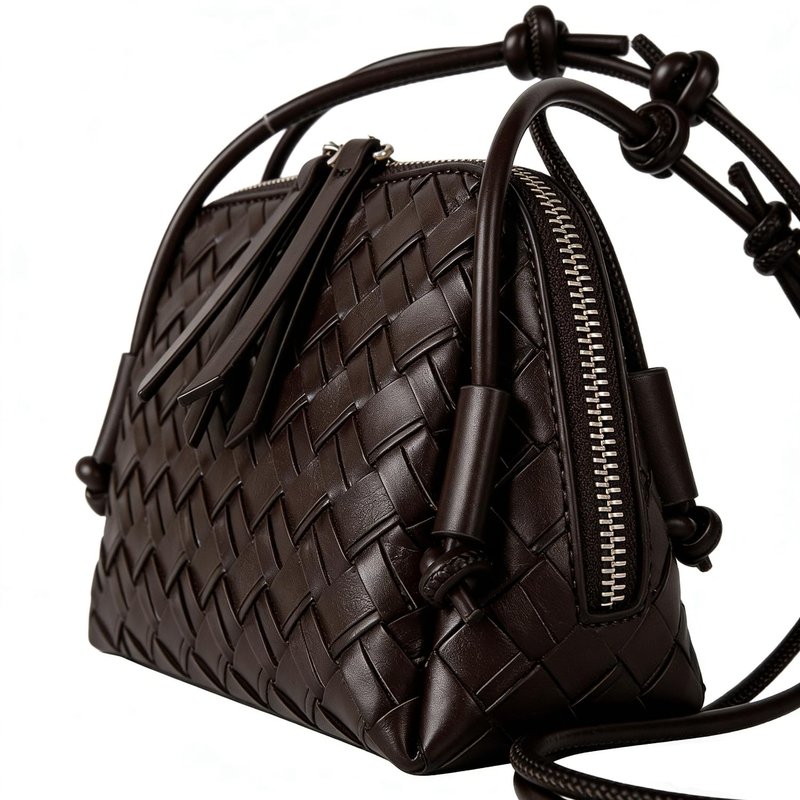 JYG Woven Crossbody Bags for Women PU Leather Handwoven Shoulder Bag Mini Satchel Purses with Adjustable Strap 2026