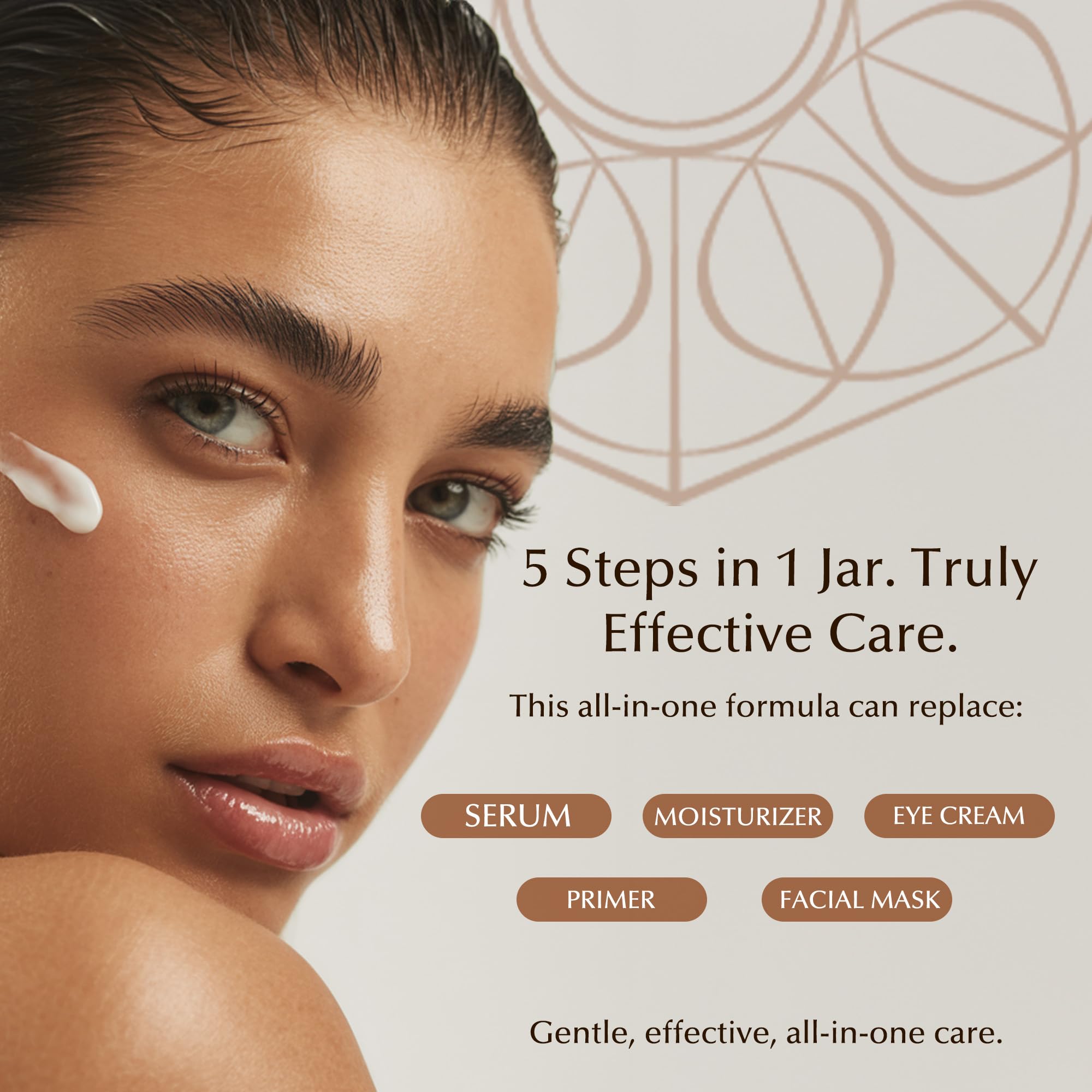 PERFECT ONE Firming Face Cream – Anti-Aging Collagen Moisturizer with Hyaluronic Acid, Niacinamide, and Squalane for firmer, brighter hydrated skin – All-in-One Skin Tightening Facial & Eye Cream, 50g