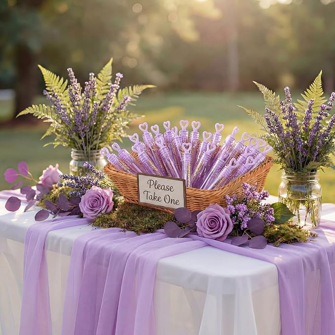 50 Packs Happy Engagement Bubbles Wedding Proposal Table Decorations Purple Heart Bridal Shower Favors Guests Gifts for Engagement Party Supplies(Golden)