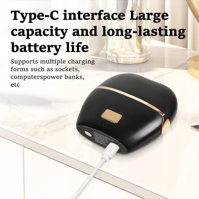Mini Hair Straightener,Rechargeable Wireless Portable Hair Straightener Brush,Fast Heating Hot Comb，3-Speed Temperature Control，Anti Scald Shell, Lightweight and Portable for Home Travel Gift (Black)