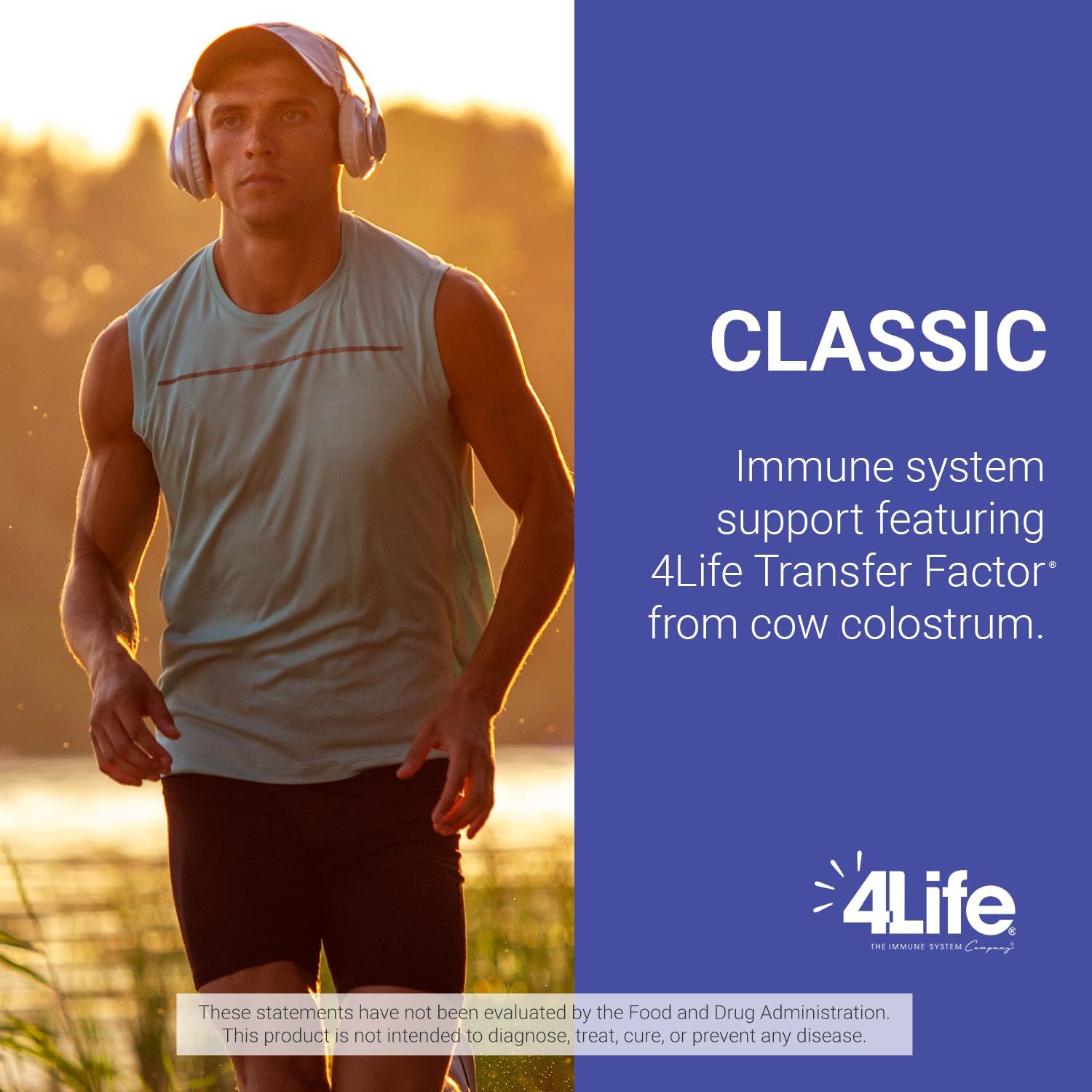 4Life - Transfer Factor Classic - Immune Support Supplement with Colostrum Peptides Supports Immune Health Balance Daily Wellness - 90 Veggie Capsules