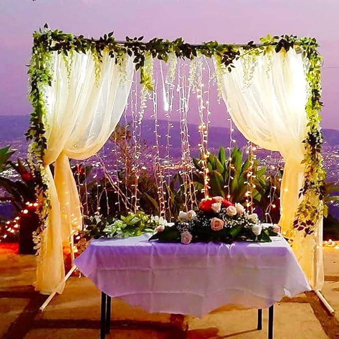 Wisteria Garland 5pack 33Ft Artificial Fake Wisteria Vine Hanging Flowers Fake Vines Plants