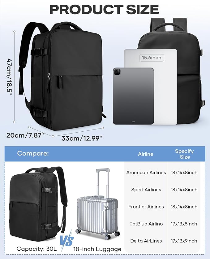 coofay Vacuum Backpack Travel with Pump Airbag Travel Backpack with Vacuum System Mochila de Viaje Compresion al Vacio Easyvacpack Vacpack Backpacks for Traveling Carry on Luggage