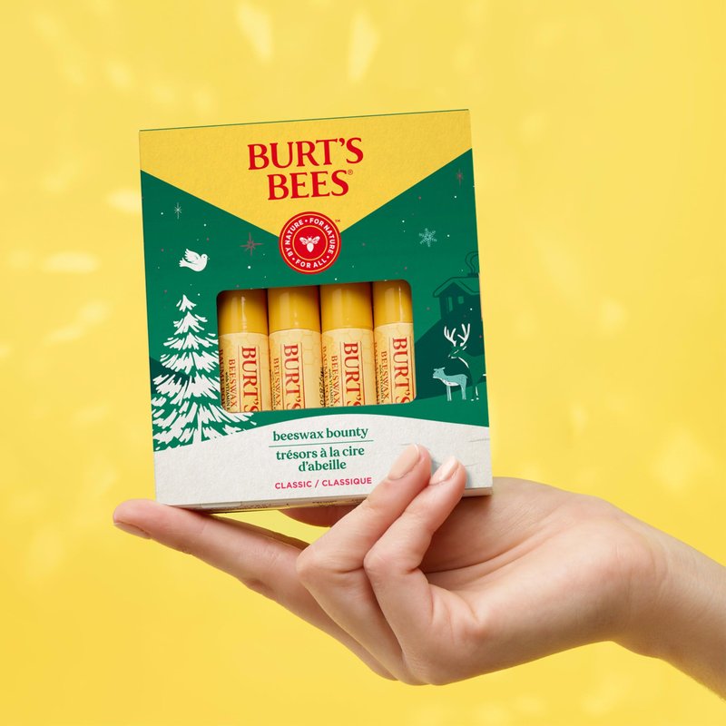 Burt's Bees Lip Balm, Beeswax Bounty, Classic, 4-Pack, 0.15 Oz