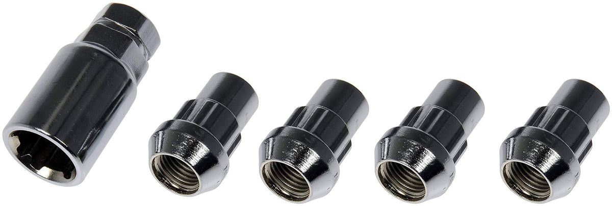 Dorman 712-628 Wheel Nut Lock Chrome Acorn Set M14-1.50 Compatible with Select Models, 4 Pack