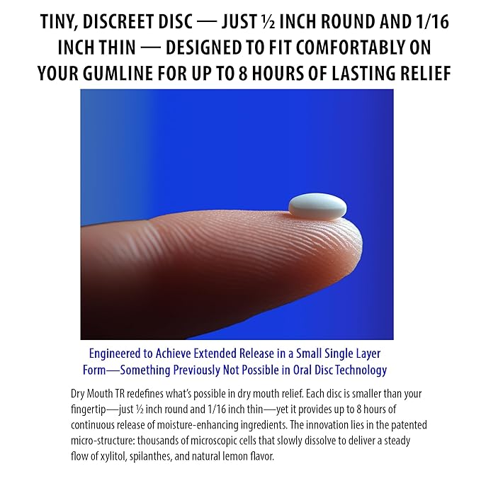 Dry Mouth TR by NeuOra Microceuticals: 8 Hour Time-Release Oral Micro Tabs, 3pk