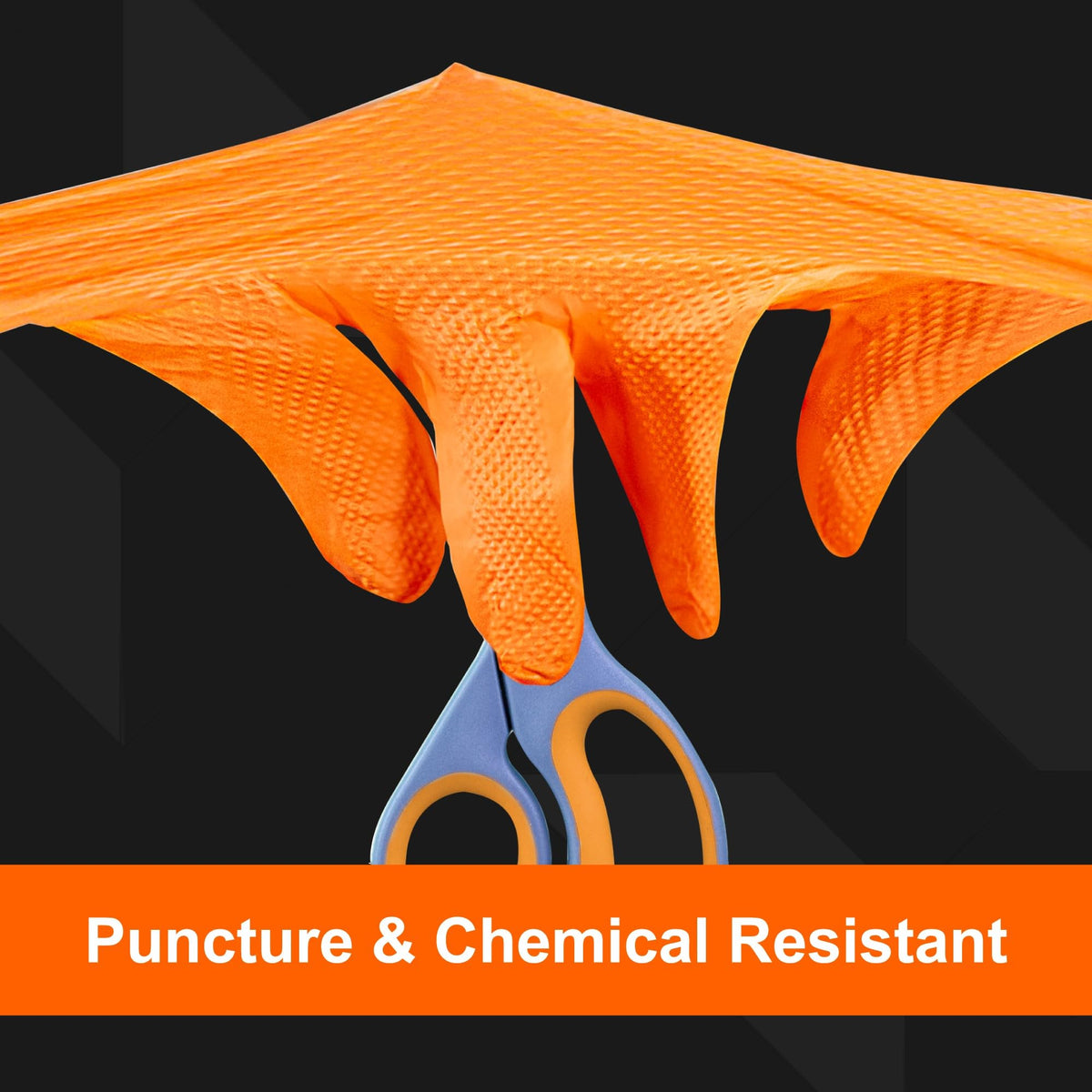 GLOVEWORKS 8 Mil Orange Nitrile Disposable Gloves Heavy Duty Industrial RDT for Mechanic and Automotive, XXL Box of 100