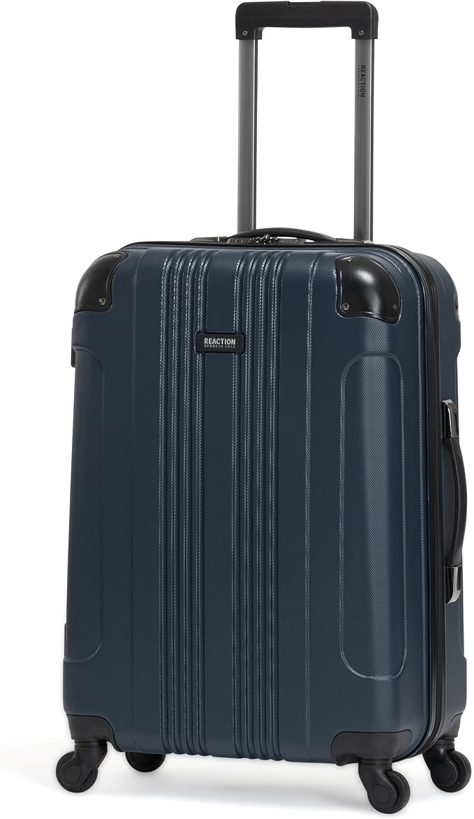Kenneth Cole REACTION Out of Bounds Lightweight Hardshell 4-Wheel Spinner Luggage, Naval, 2-Piece Set (20" & 28")