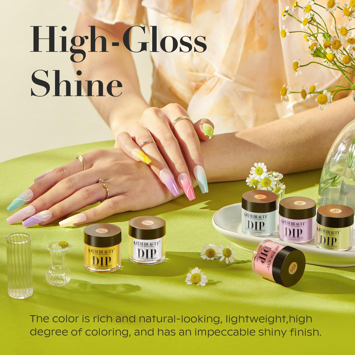 AZUREBEAUTY Dip Powder Nail Set 6 Colors