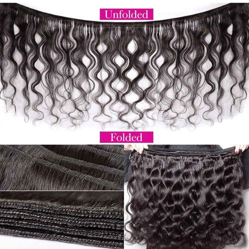 YISEA 12A Brazilian Body Wave Bundles with Closure(12 14 16 18+10 Closure) 100% Unprocessed Human Hair 4 Bundles with 4x4 Lace Closure Braziian Virgin Human Hair