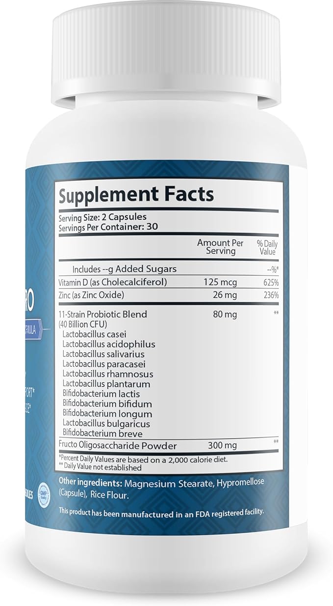 Fortbite Pro - Oral Health Probiotics - Support Healthy Teeth & Gums - Strong Tooth Supporting Formula - Promote Healthy Mouth Bacteria with Multi-Strain Probiotic - Premium Dental Probiotic Care