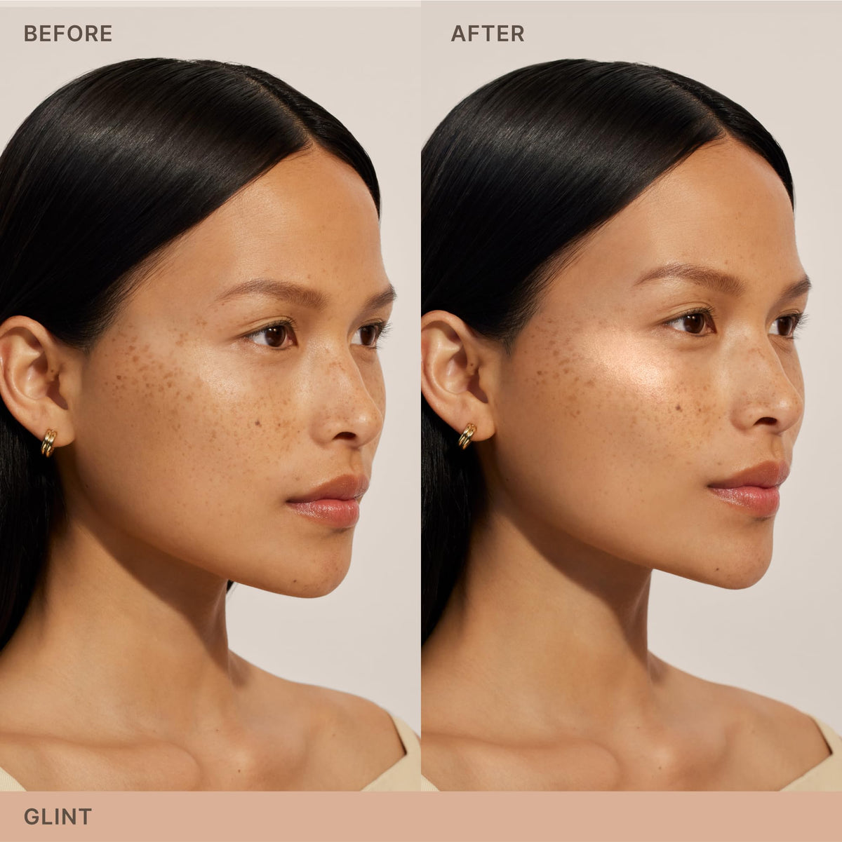 ILIA - Lightshift Cream Highlighter | Non-Comedogenic, Long-Lasting, Vegan, Cruelty-Free | Weightless, Seamless, Silky Highlighter (Glint - Soft Champagne, 0.27 oz | 7.8 g)