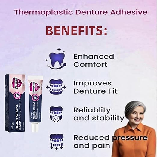 Thermoplastic Denture Adhesive,Lasts for 4 Days Give a Brush (1)
