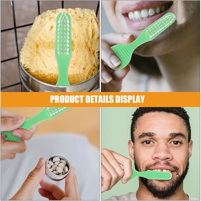 20Pcs Soft Bristle Mini Toothbrush for Braces with Short Handle, Portable Small Manual Toothbrush Set for Travel, Camping, and Orthodontic Therapy