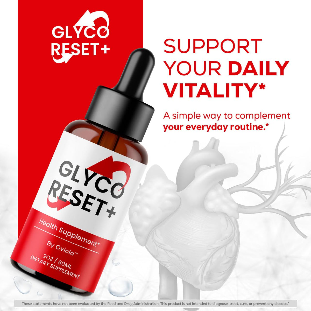 (3 Pack) Glyco Reset Drops - Official GlycoReset Oral Liquid Drop Advanced Premium Formula Support Maximum Strength, Natural Ingredients Vitamins for Overall Health & Wellness, 3 Bottles for 3 Months
