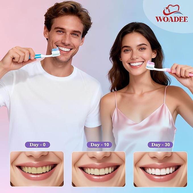 Woadee Niacinamide Whitening Toothpaste | Nicotinamide Radiant Whitening Toothpaste - Remove Tough Tooth Stains & Fresh Breath | Fluoride-Free Protects Enamel & Improves Gum Health, Mint Flavor (1)