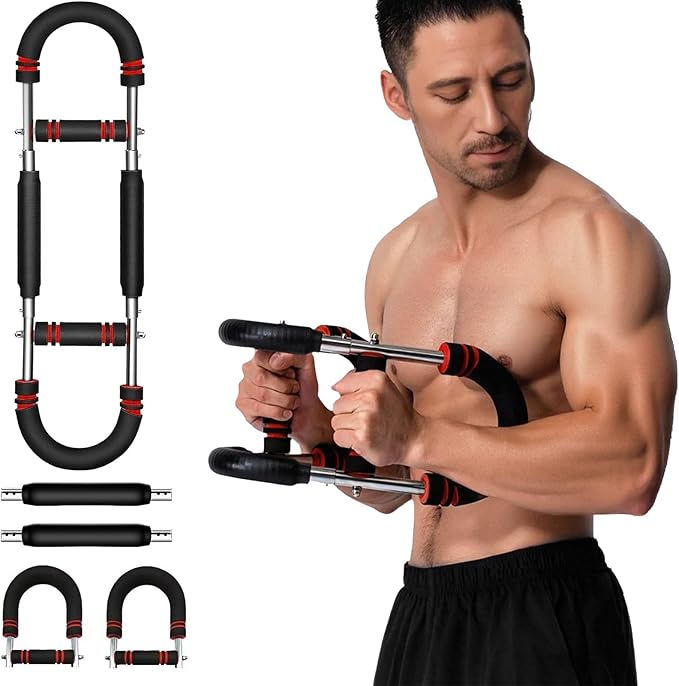 Twister Arm Trainer, Adjustable Resistance Twister Arm Exerciser Chest Exerciser for Men, Portable Chest Workout Equipment Arm Trainer for Men